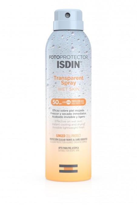 Isdin Fotoprotetor Wet Skin Transp Spray Spf50 250 Ml