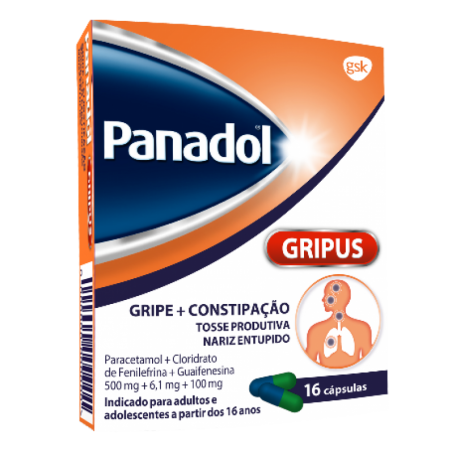 Panadol Gripus 16Capsulas