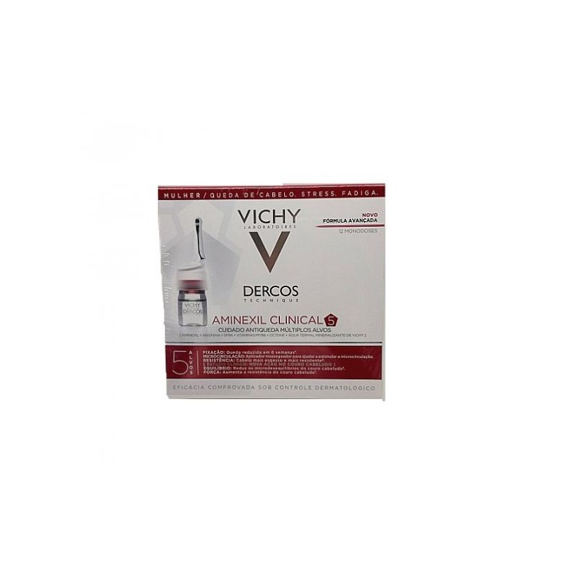 Vichy Aminexil Clinical 5 Mulher 12 Ampolas