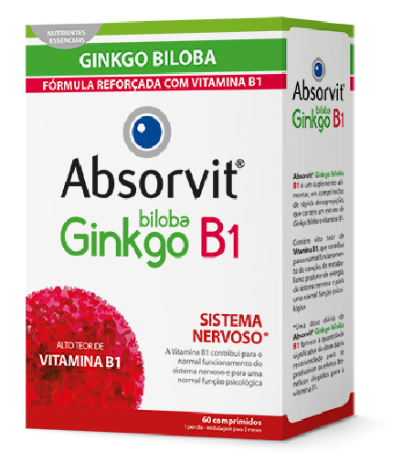 Absorvit Ginkgo Biloba B1 60 Comprimidos
