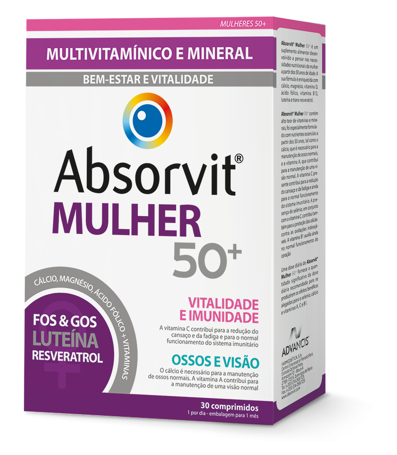 Absorvit 50+ Mulher 30 Comprimidos