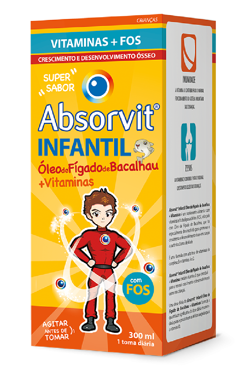 Absorvit Infantil Óleo Fig. Bacalhau 300 ml