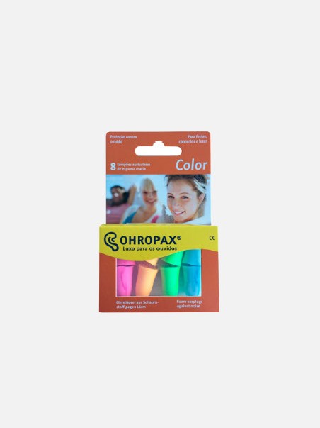 Ohropax Color  8 Unidades Espuma