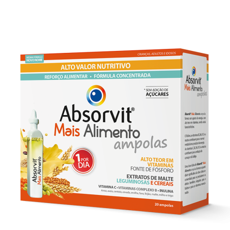 Absorvit Mais Alimento Ampola 15 ml x20