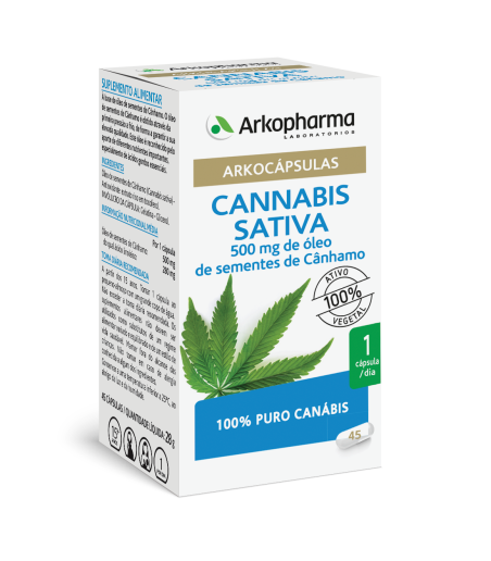 Arkocápsulas Cannabis Sativa 45 cápsulas