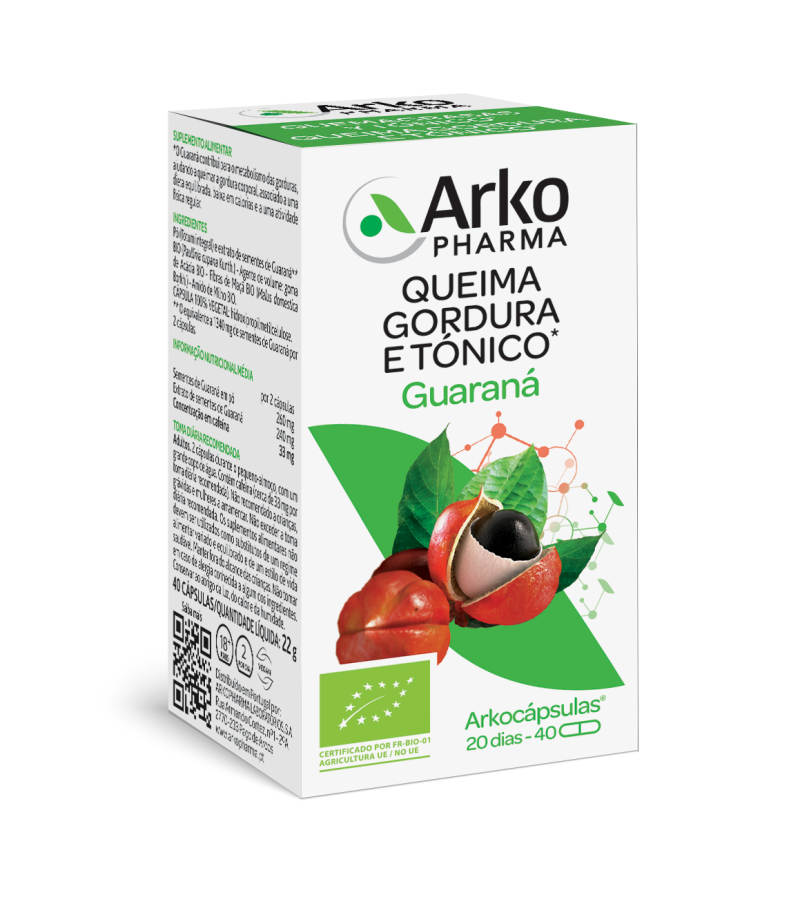 Arkocápsulas Guaraná BIO 40 cáps Arkocápsulas Guaraná BIO 40 cáps