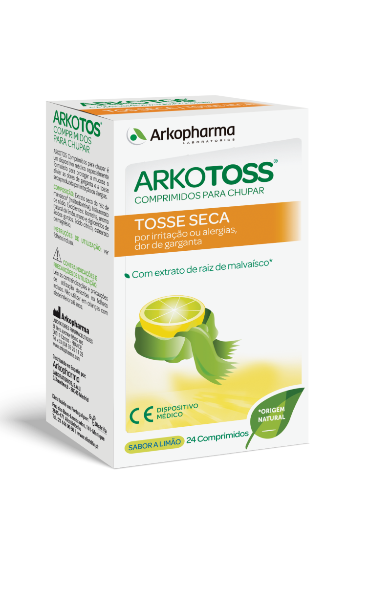 Arkotos Tosse Seca Sabor Limao 24 comp.