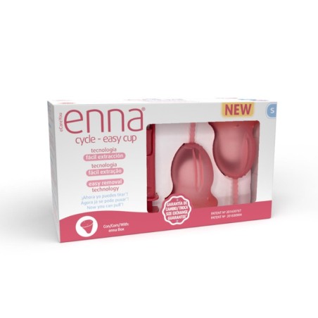 Enna Cycle Easy Copo Menstrual Tamanho S + Aplicador + Caixa Esterilizadora