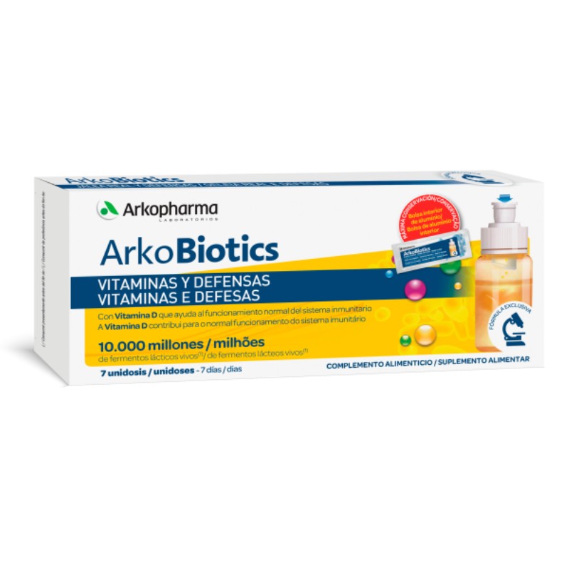 Arkobiotics Vitaminas e Defesas Adultos 7 x 10ml