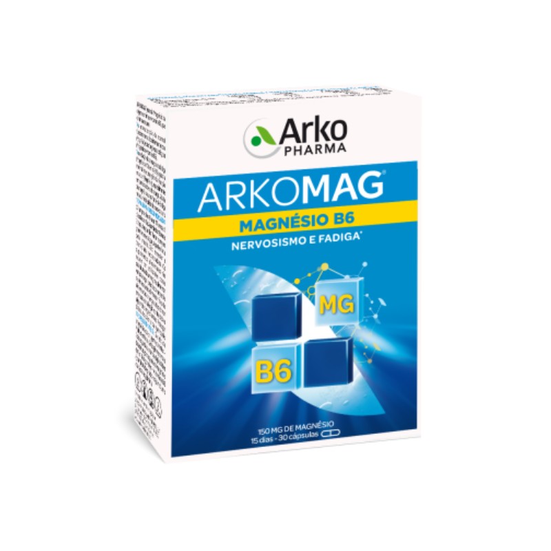Arkomag Magnésio B6 30 cápsulas