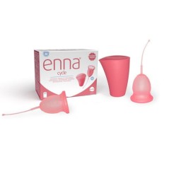 Enna Cycle Copo Menstrual M 2 unidades + Caixa Esterilizadora